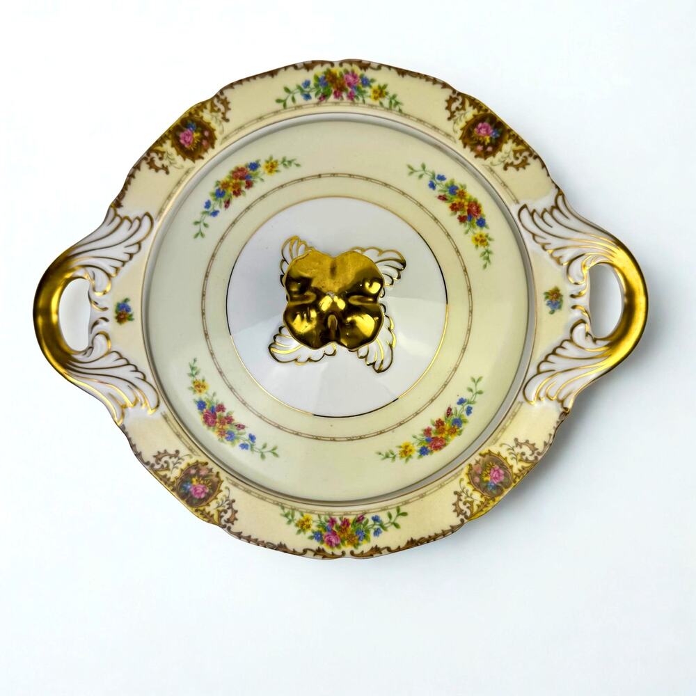 Black Knight Covered Vegetable Bowl Patricia Brown Waldenburg Studios Germany